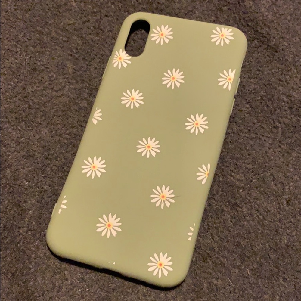 green floral iphone XS MAX case